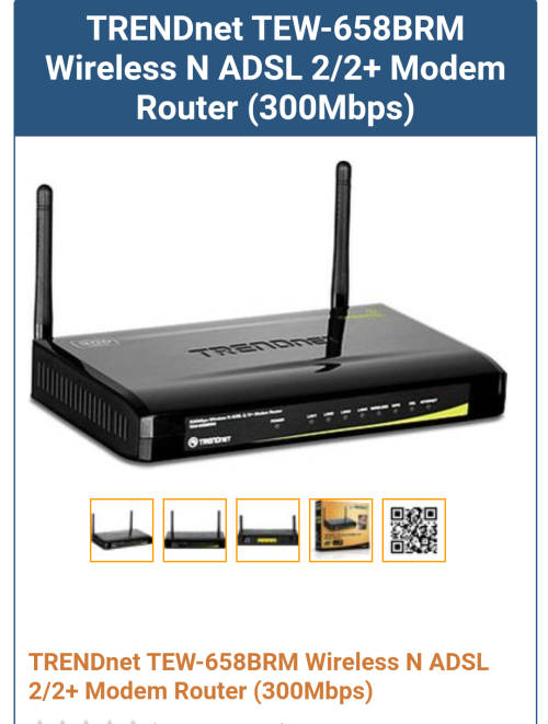 TRENDnet Wireless N ADSL 2/2+ Modem Router (300Mbps) - GIVE AWAY PRICE!!